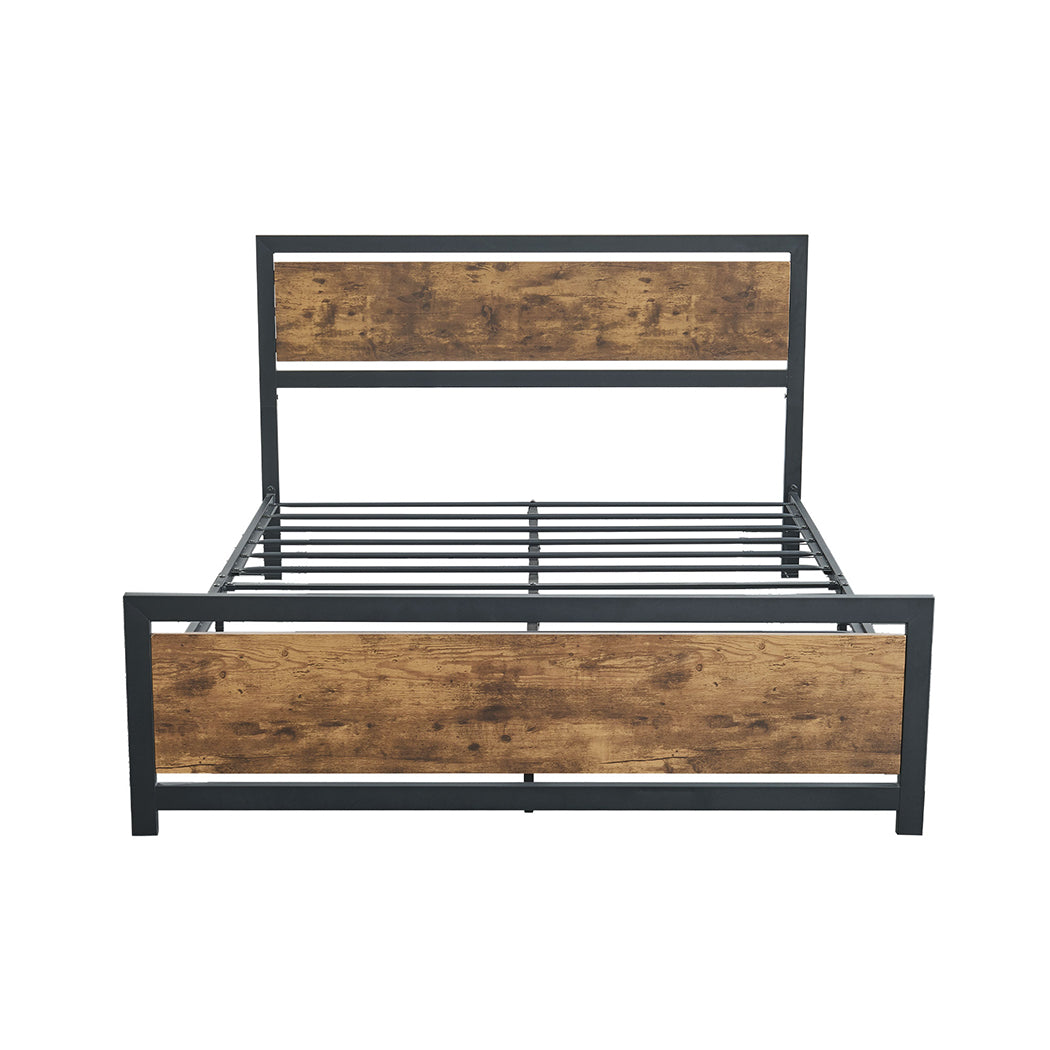 Industrial Rustic Metal Bed Frame