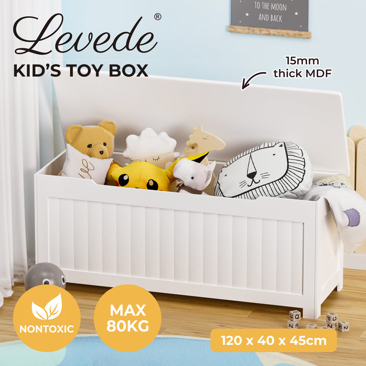 Levede Kids Toy Box Storage Chest Cabinet 