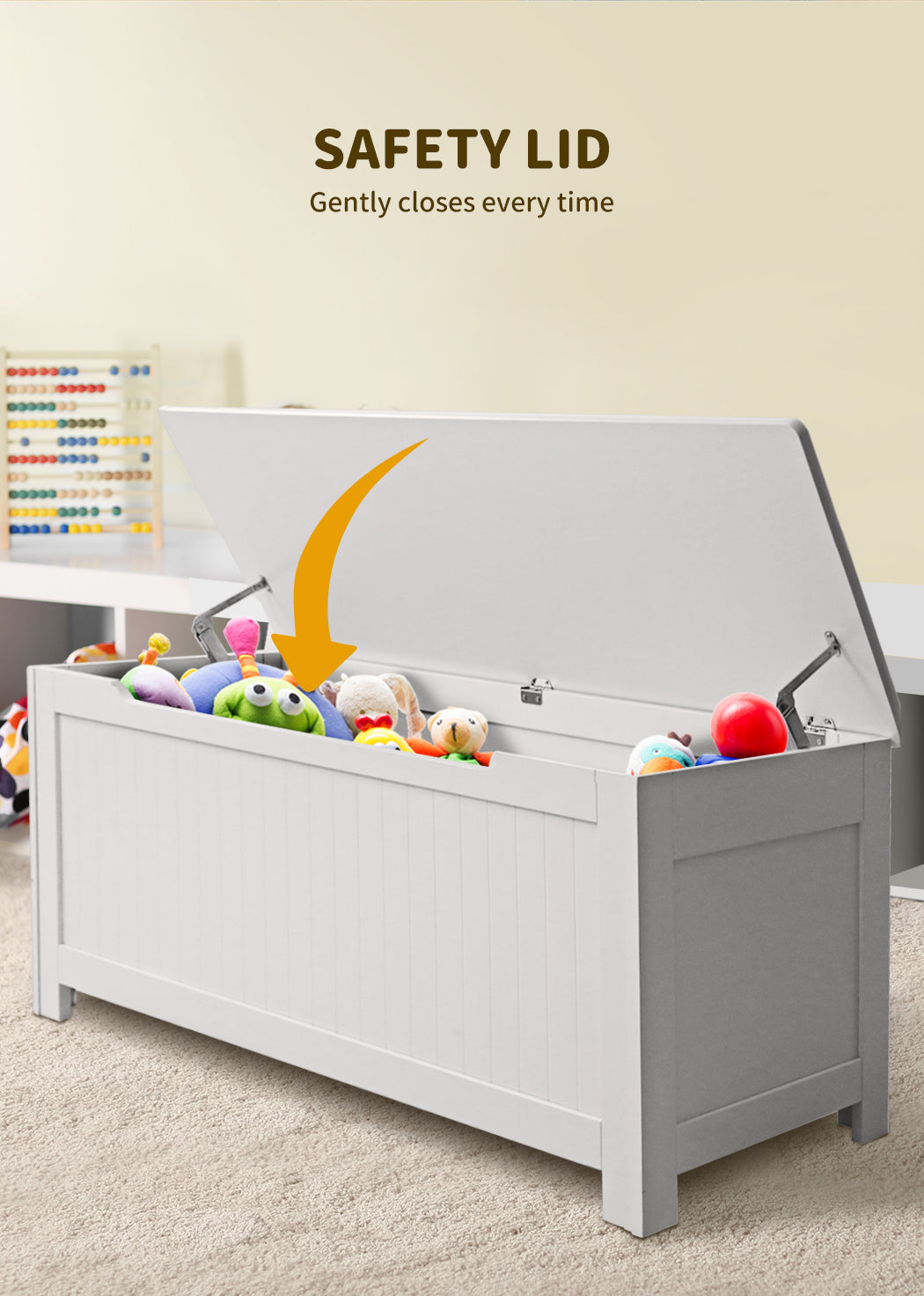 Levede Kids Toy Box Storage Chest Cabinet 