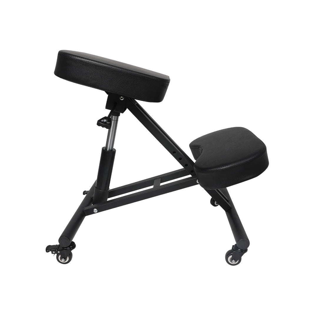 Kneeling Chair Computer Ergonomic Black – Levede