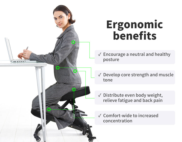 Kneeling Chair Office Ergonomic Black