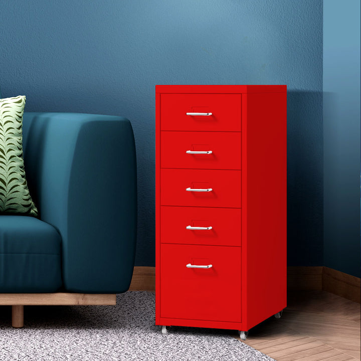 Levede 5 Drawer Office Cabinet Drawers 