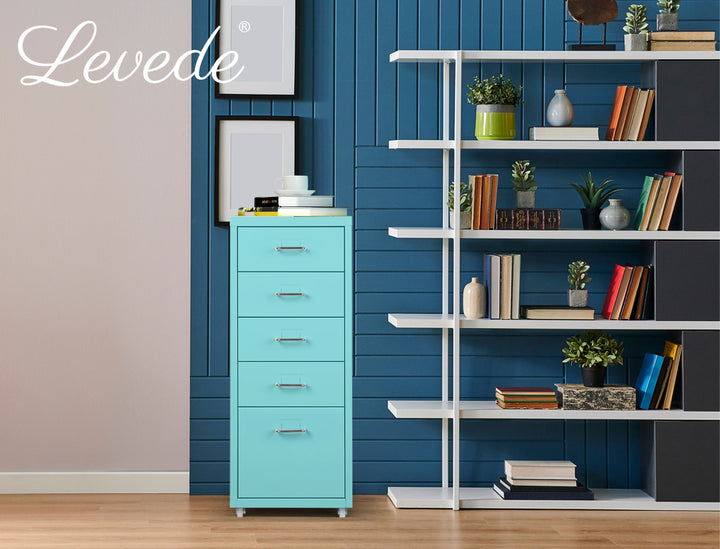 Levede 5 Drawer Office Cabinet Drawers 