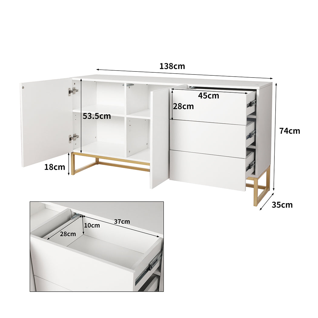 Levede Buffet Sideboard Storage Cabinet 