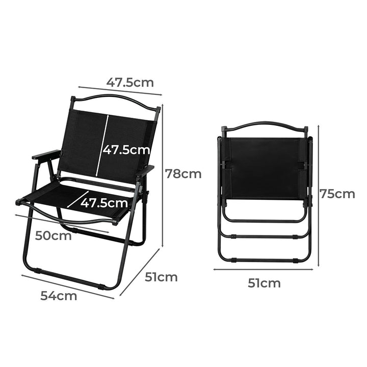 Levede Camping Chair Dimensions