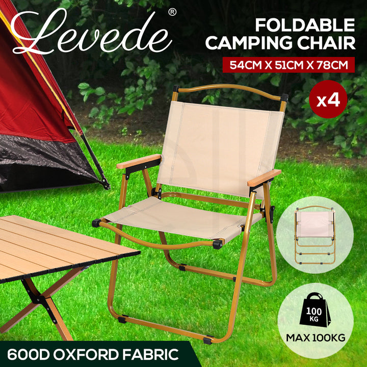Levede Camping Chair Folding Outdoor Portable 