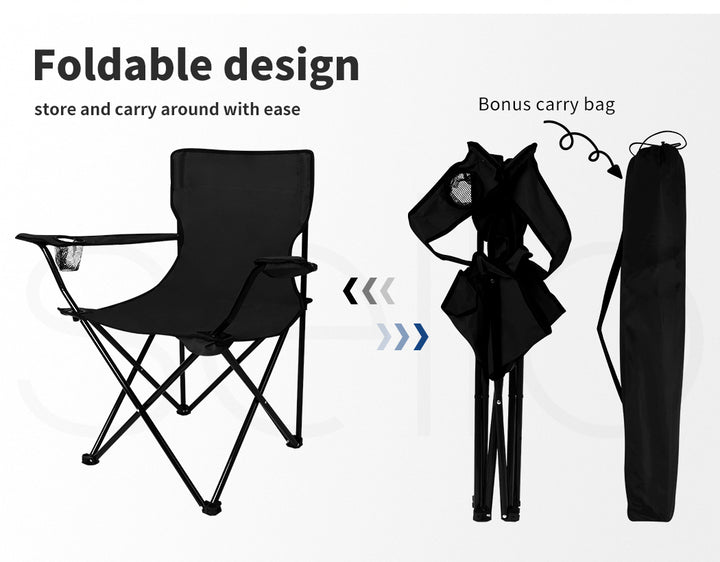 Levede Camping Chairs easy fold design 