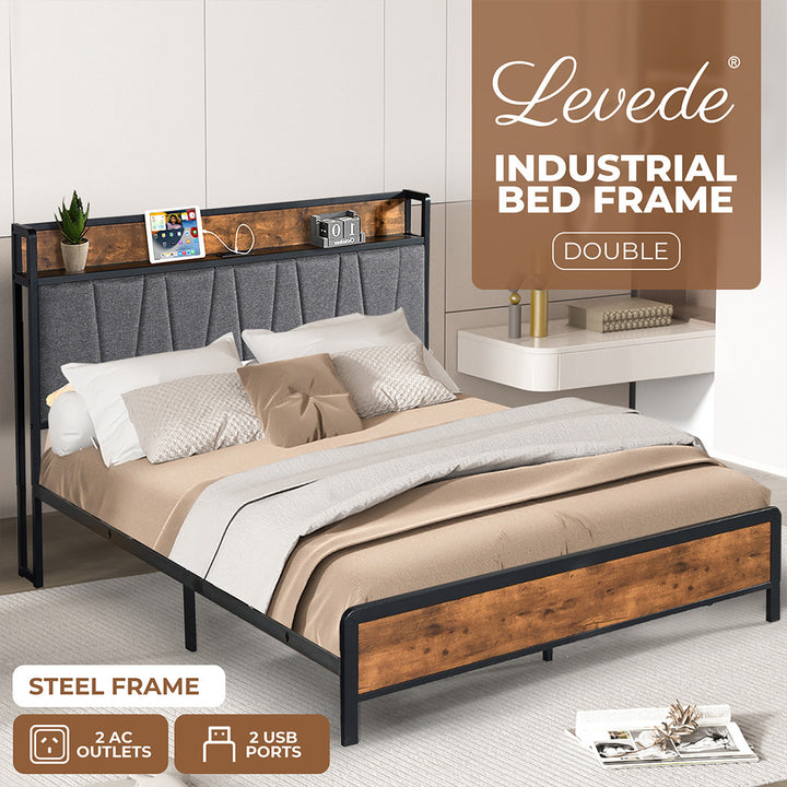 Levede Double Bed Frame Tufted 