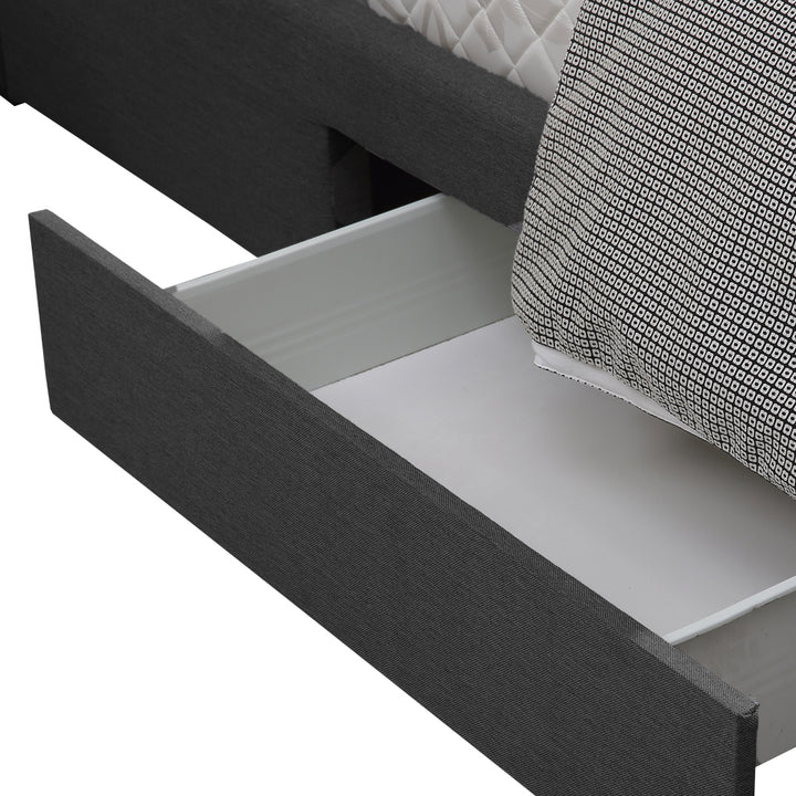 Levede Fabric Bed features Drawer