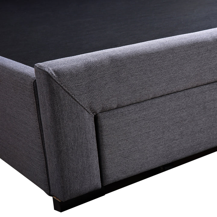 Levede Fabric Bed foot side
