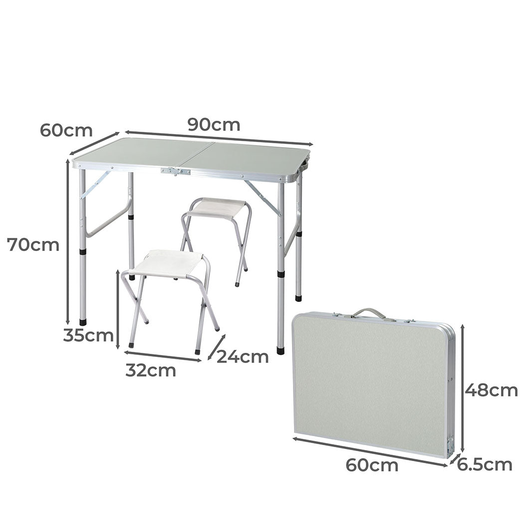 Levede Camping Table Chair Sets Dimensions 