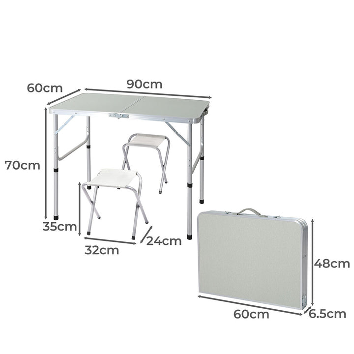 Levede Camping Table Chair Sets Dimensions 