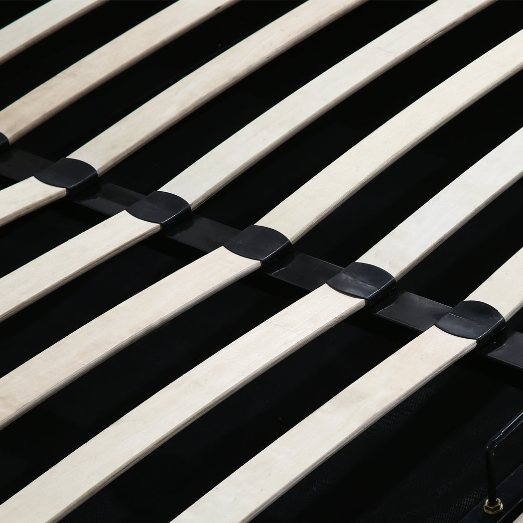 Levede Gas Lift Fabric Bed Frame slats