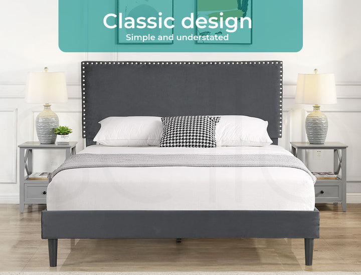 Levede Grey bed frame