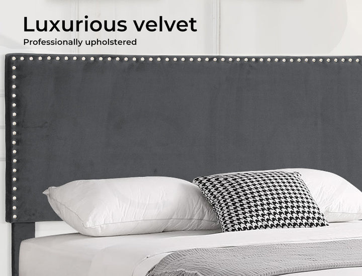 Levede Grey bed frame Headboard