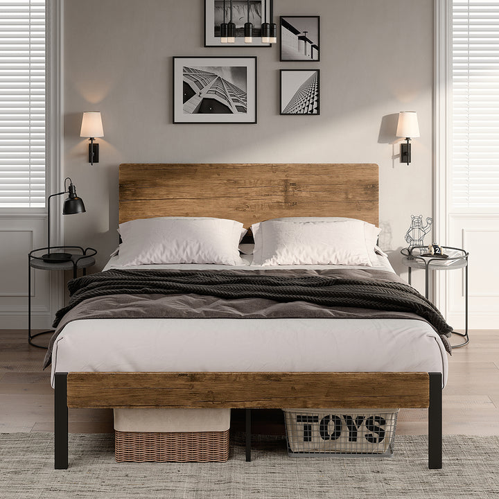 Levede Industrial Queen Metal Bed Frame