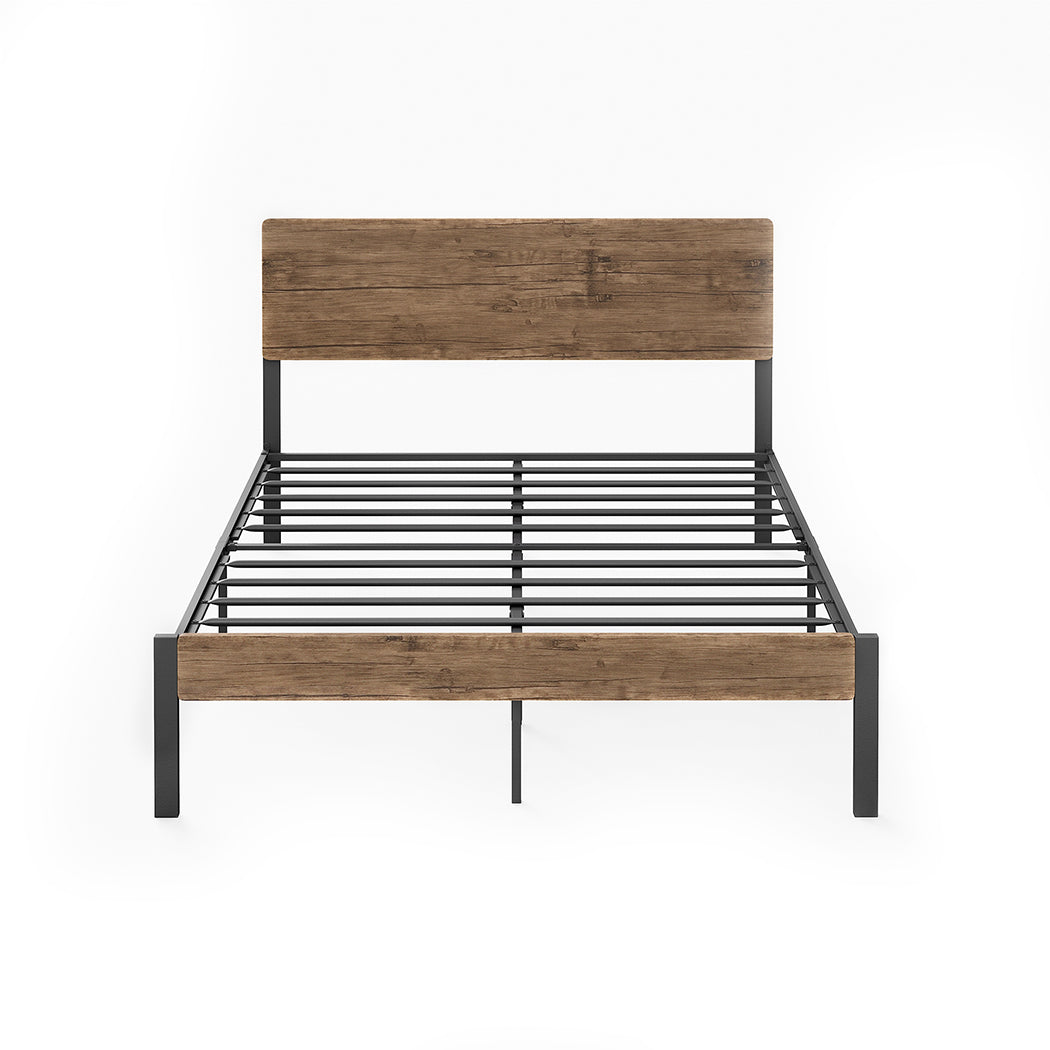 Levede Industrial Queen Metal Bed Frame
