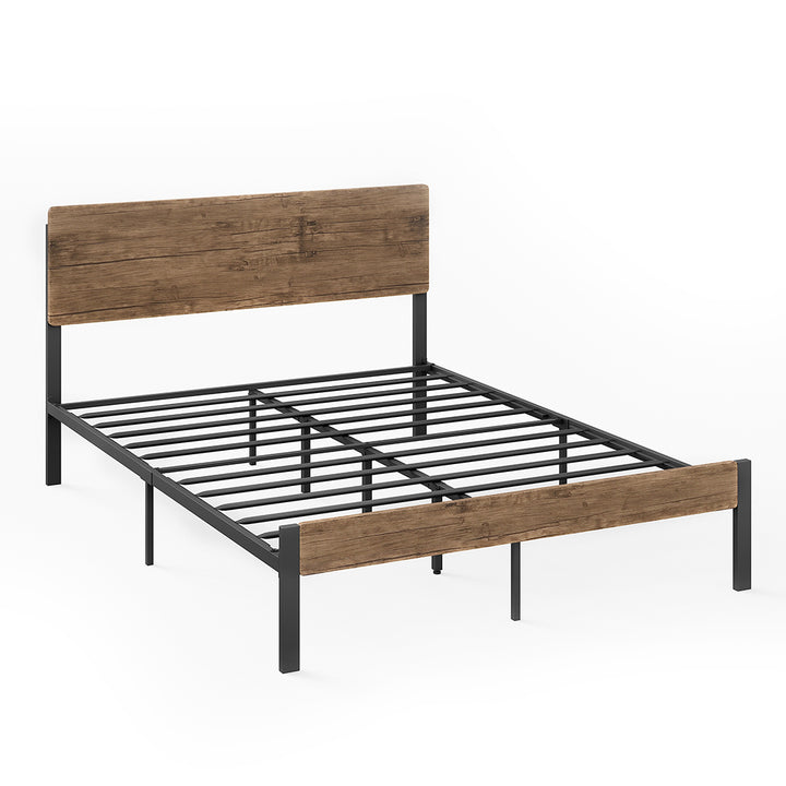 Levede Industrial Queen Metal Bed Frame 