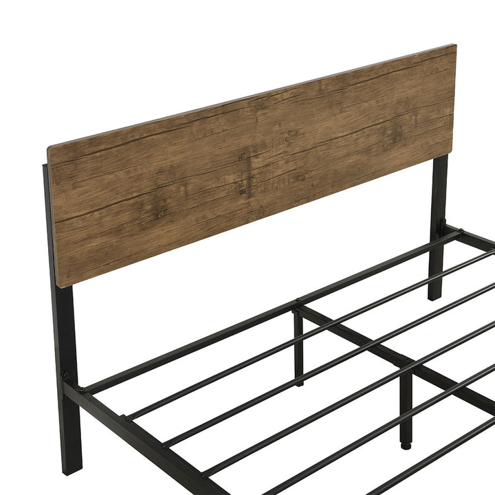 Levede Industrial Queen Metal Bed Frame backrest