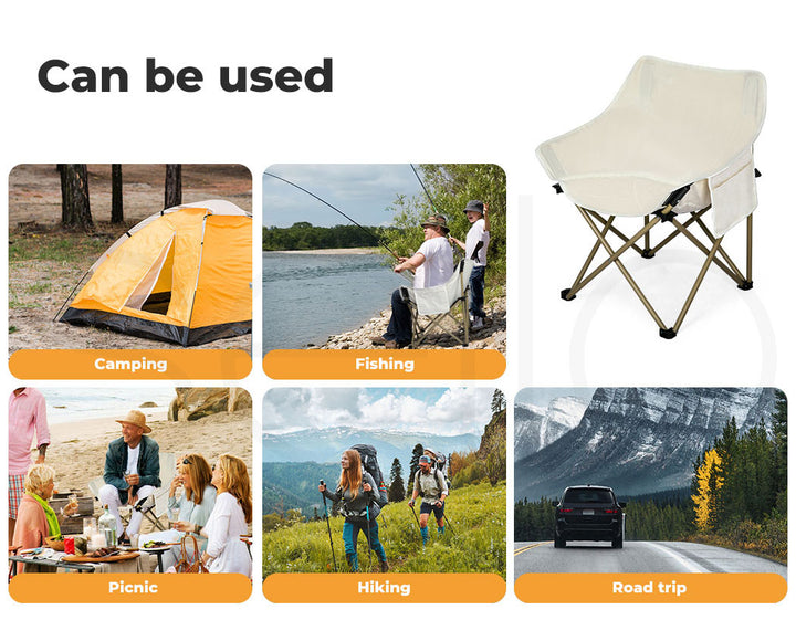 Levede Folding Camping Moon Chair use case