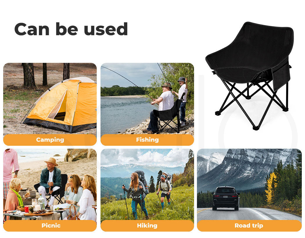Levede Moon Chairs Lightweight black use case