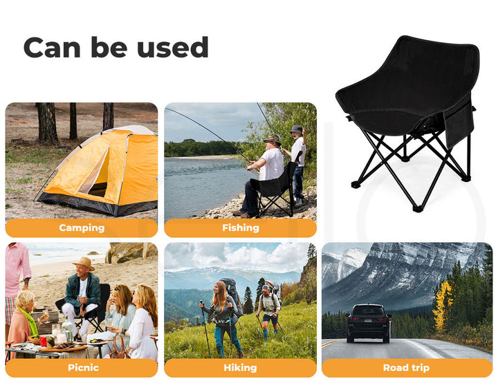 Levede Moon Chairs Lightweight black use case
