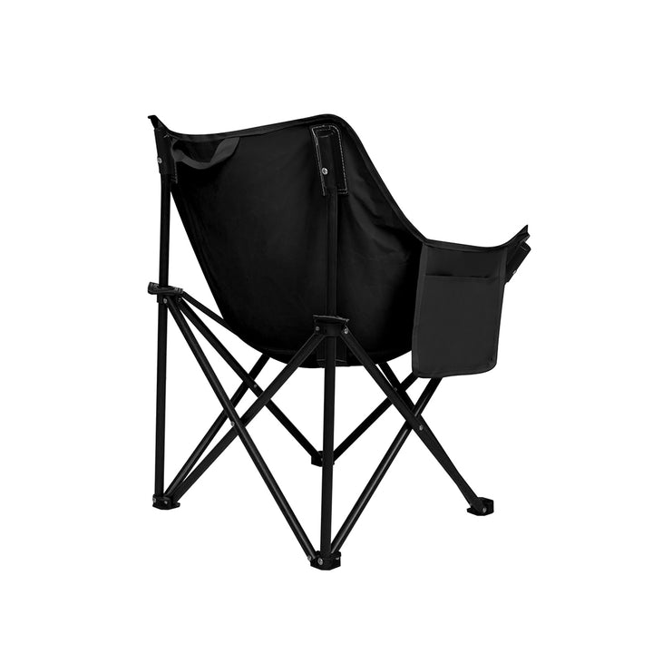 Levede Folding Camping Moon Chair black