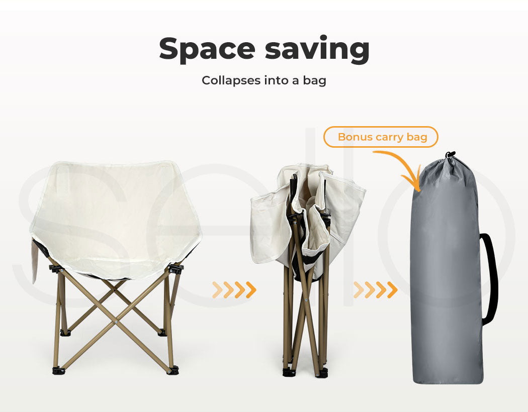 Levede Moon Chairs with carry bag