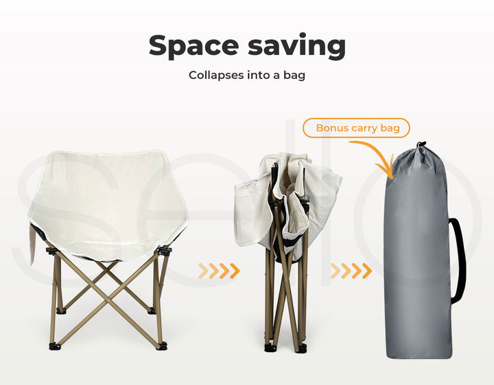 Levede Moon Chairs with carry bag