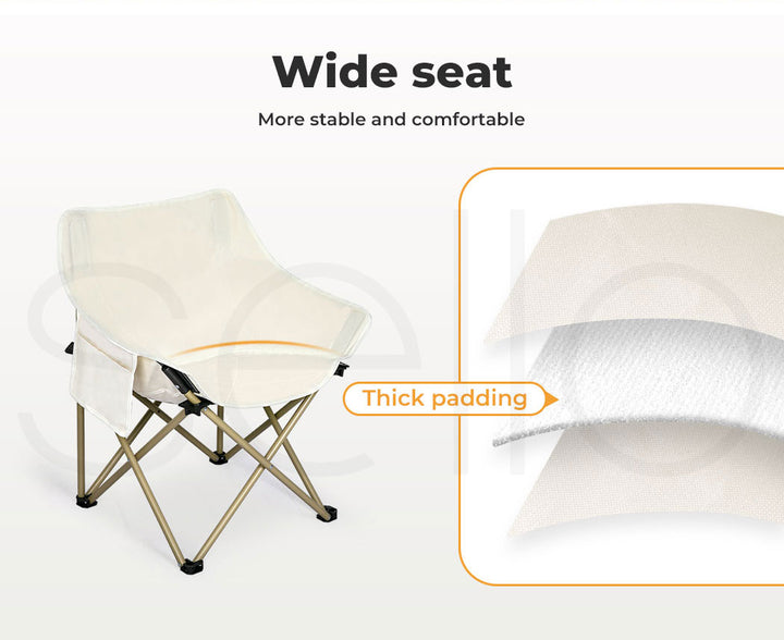 Levede Moon Chairs with seat