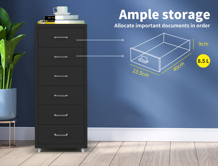 Levede Office Cabinet 6 Drawer Storage Solutions 