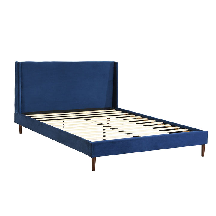 Levede Queen Velvet Bed Frame 
