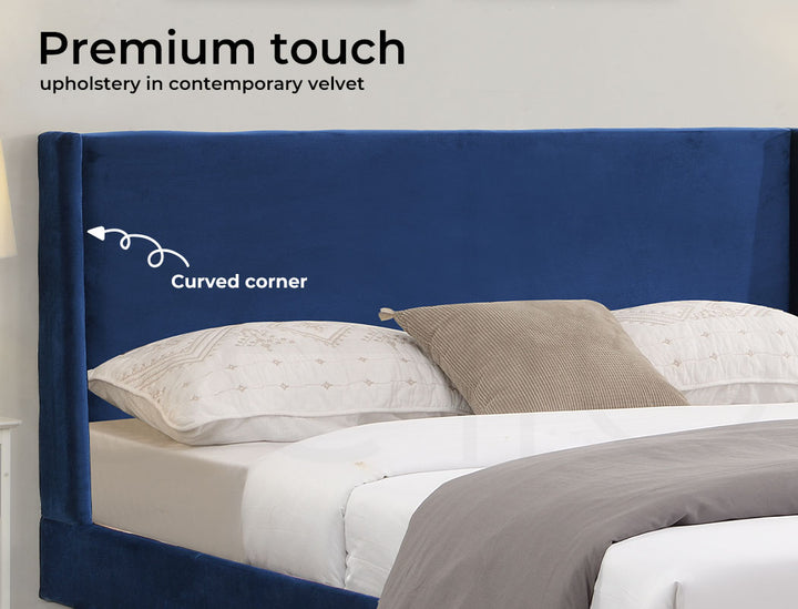 Levede queen Velvet Bed Frame 