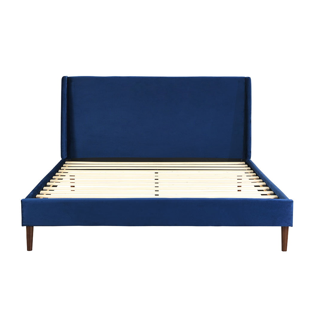 Levede Queen Velvet Bed Frame with Upholstered Finish