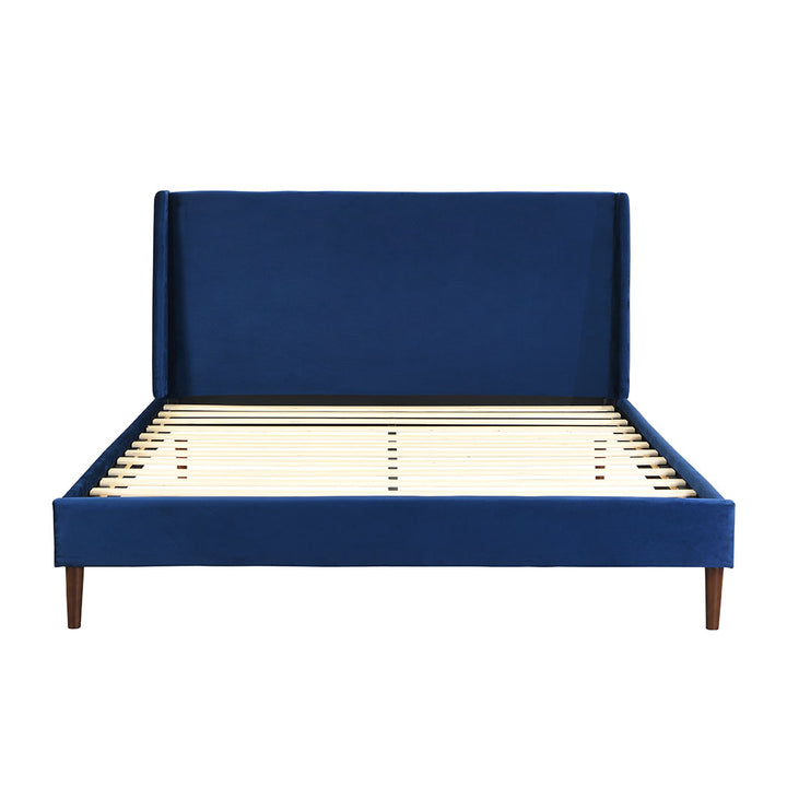 Levede Queen Velvet Bed Frame with Upholstered Finish