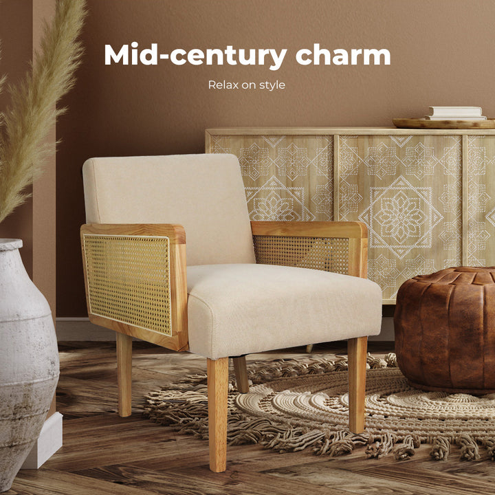 Levede Rattan Lounge Armchair 