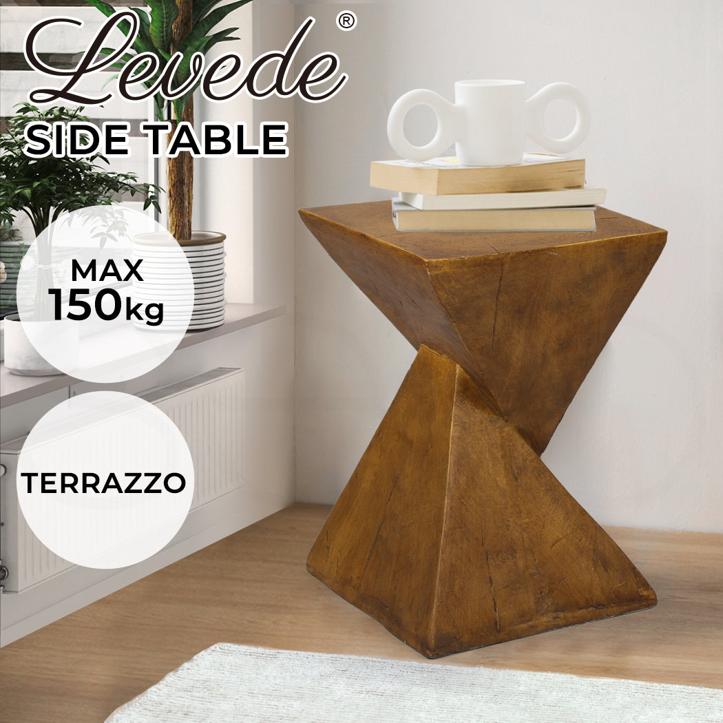 Levede Side Table Coffee Terrazzo Magnesia stable side