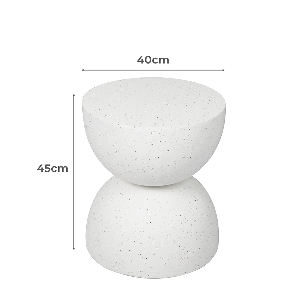 Levede Side Table Terrazzo Round Dimensions