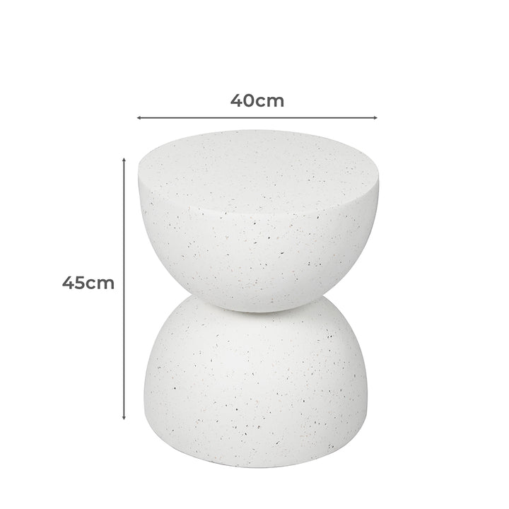 Levede Side Table Terrazzo Round Dimensions