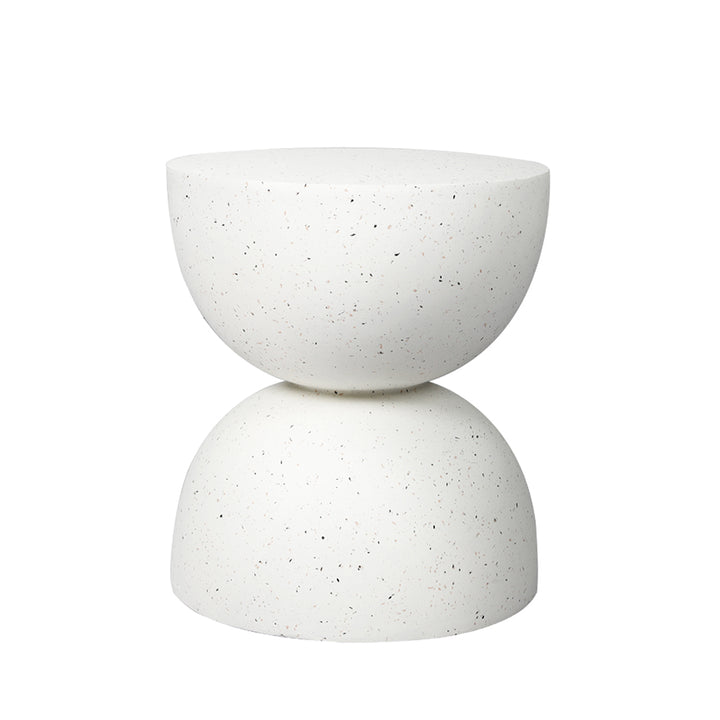 Levede Side Table Terrazzo Round white