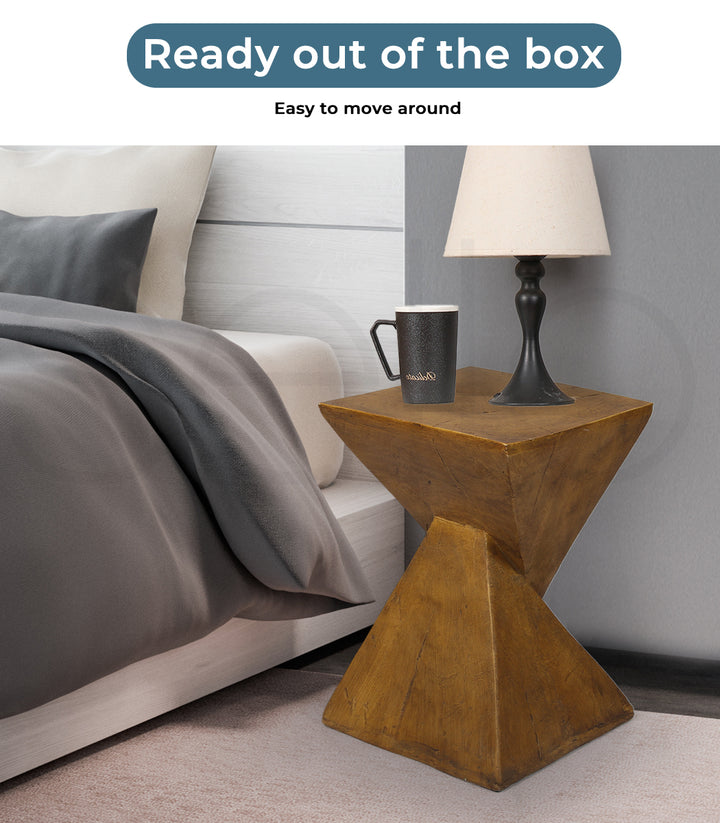 Levede Side Table beside bed