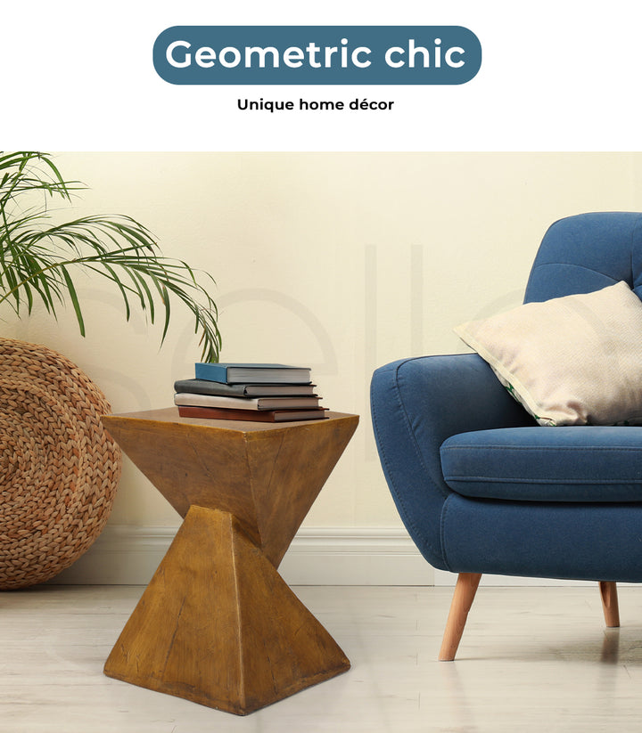 Levede Side Table geometric chic 