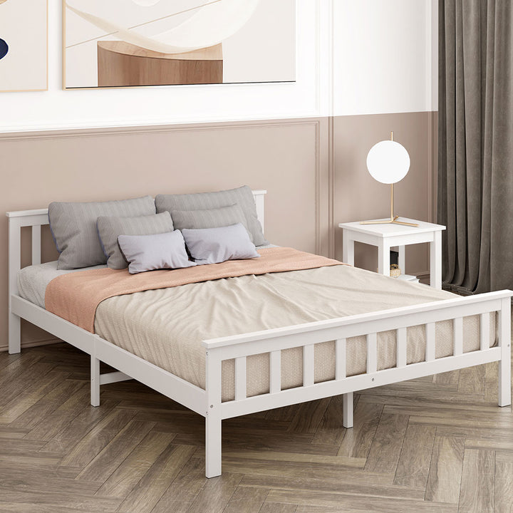 Levede Solid Pine Bed Frame in room