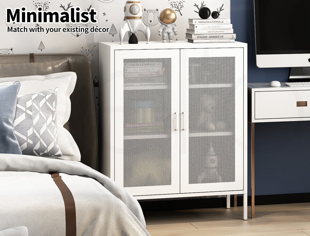 Levede Storage Cabinet Steel Kitchen 