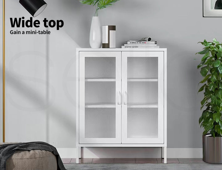 Levede Storage Cabinet Steel Kitchen
