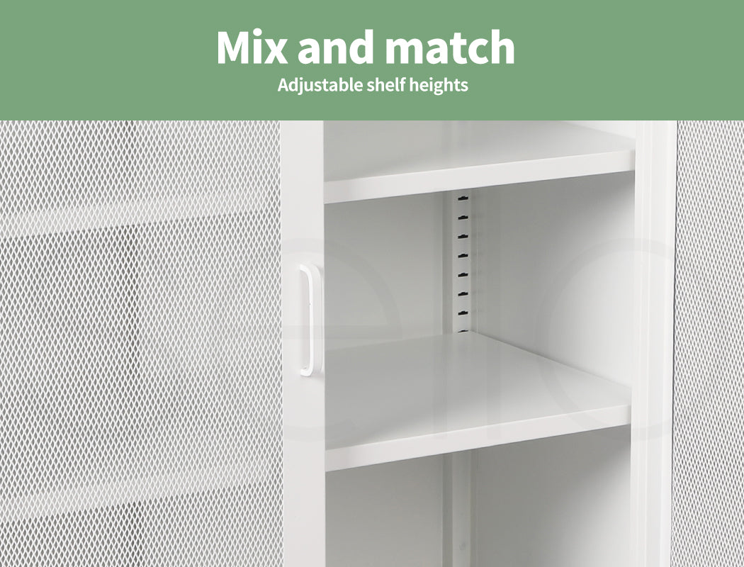 Levede Storage Cabinet Steel Kitchen