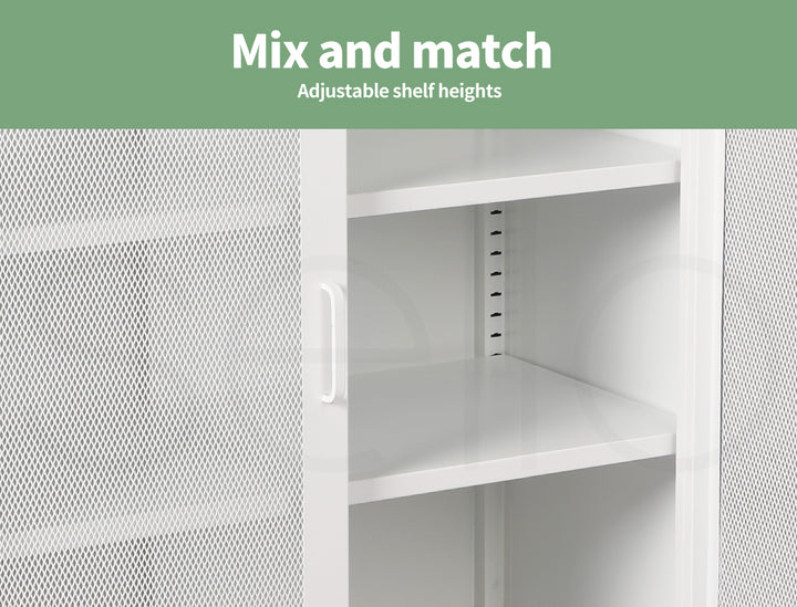 Levede Storage Cabinet Steel Kitchen