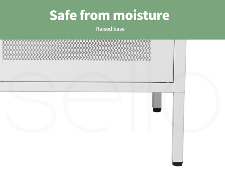 Levede Storage Cabinet Steel Kitchen