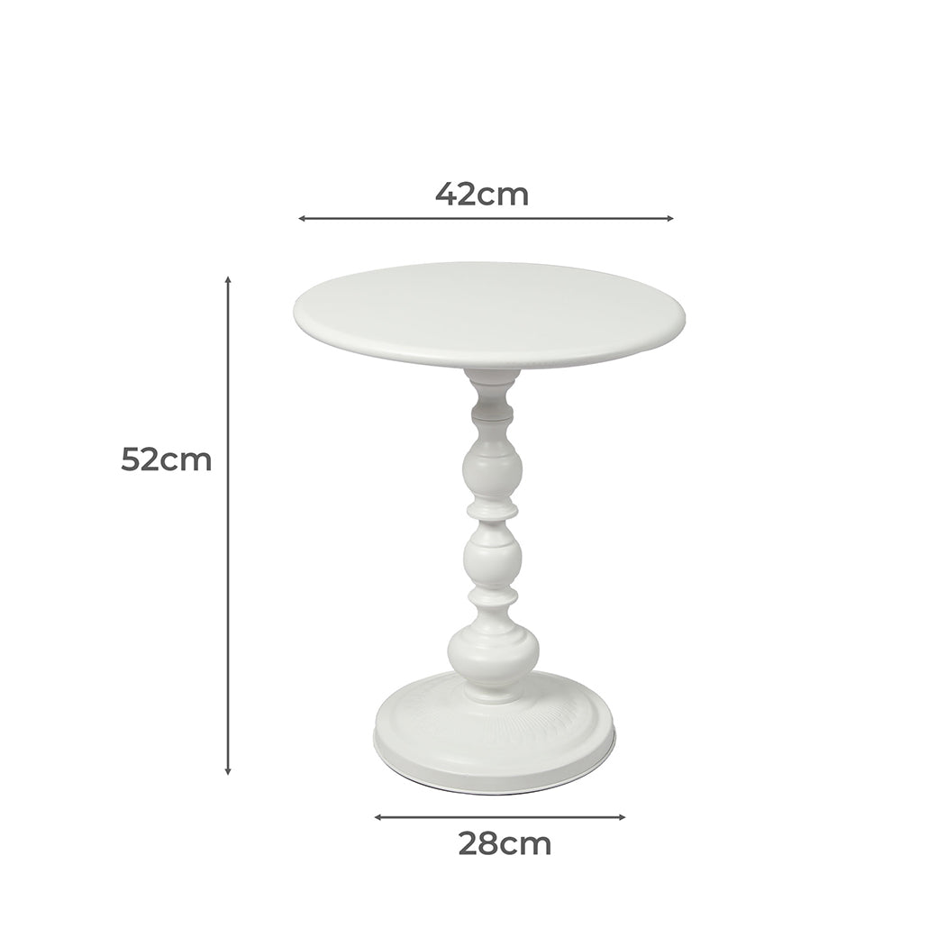 Levede Vintage Side Table - Round Dimensions