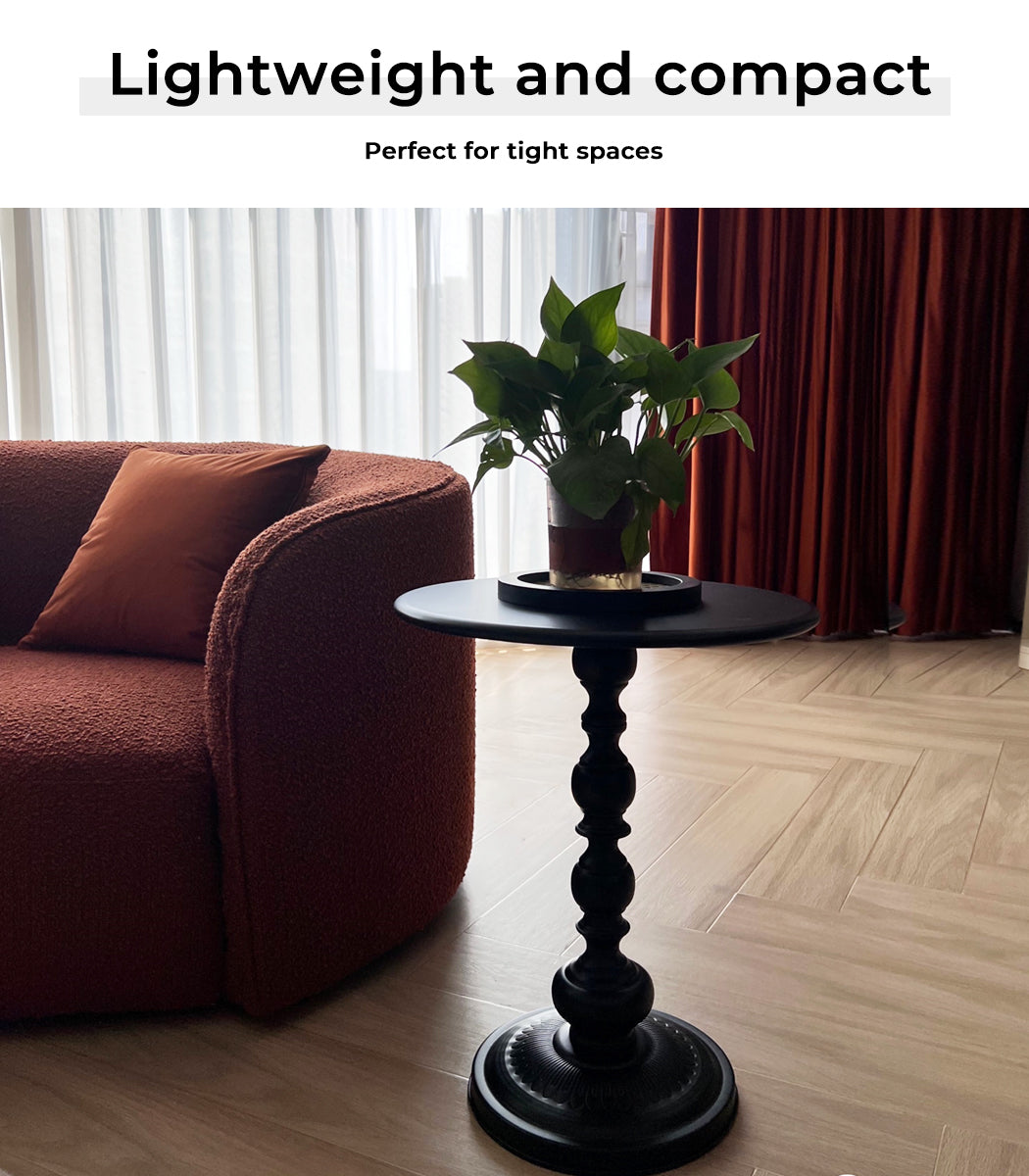 Levede Vintage Side Table black bedside sofa